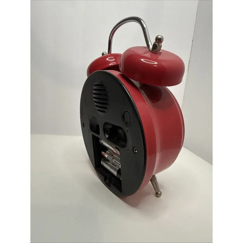 Feldstein And Associates Wacky Wakers Red Rooster Tabletop Alarm Clock - Working